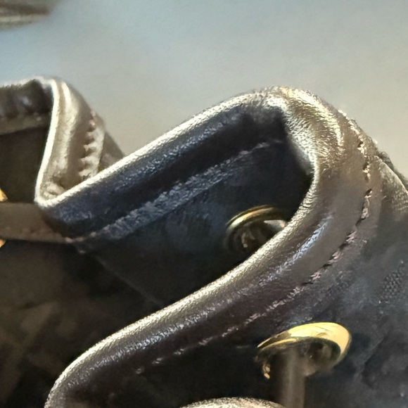 Bally vintage monogram Giaguargo canvas and leather backpack - Picture 8 of 17